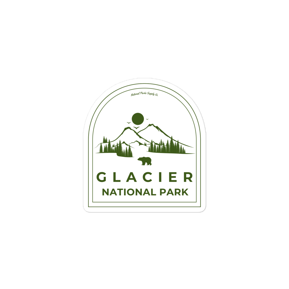 Glacier Roaming Bear Sticker
