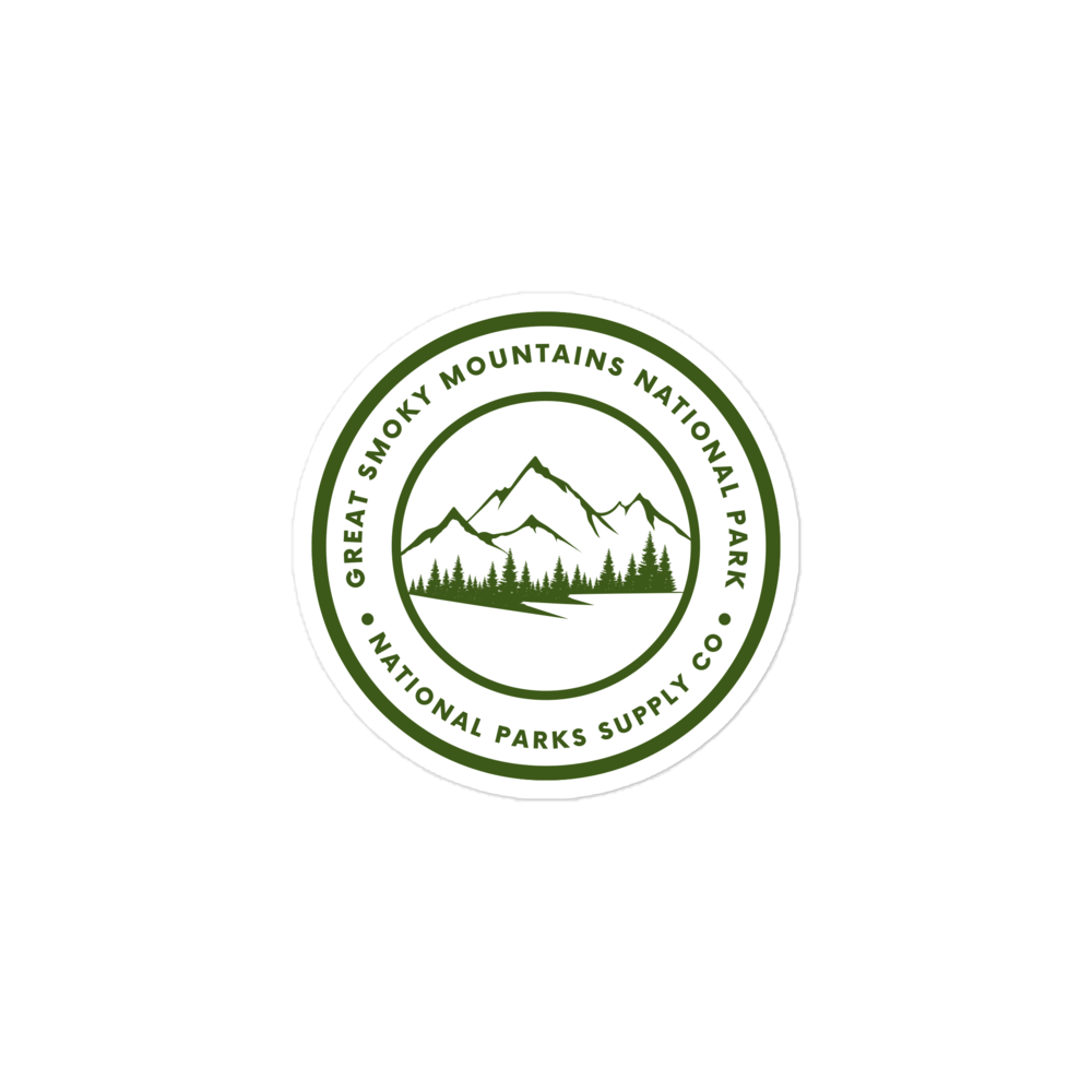Great Smoky Mountains Circle Sticker