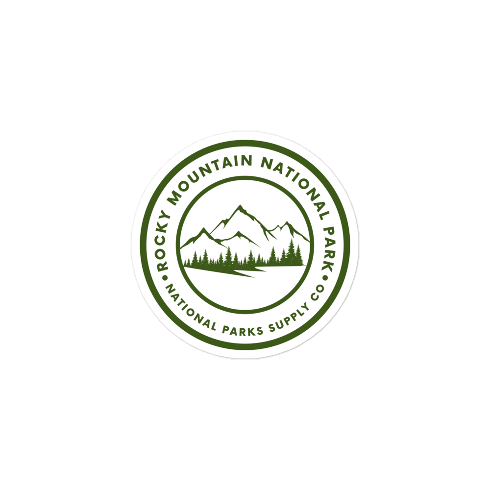Rocky Mountain Circle Sticker