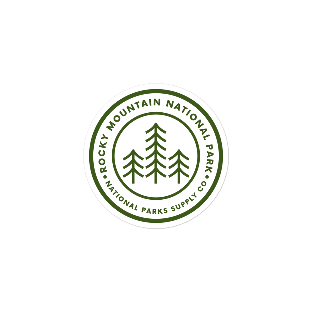 Rocky Mountain Trees Sticker