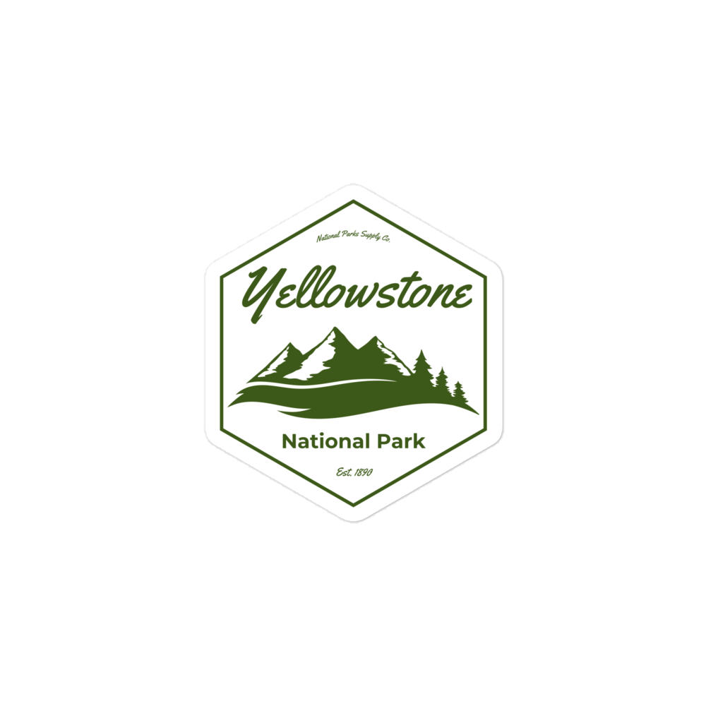 Yellowstone Mountain Hex Sticker