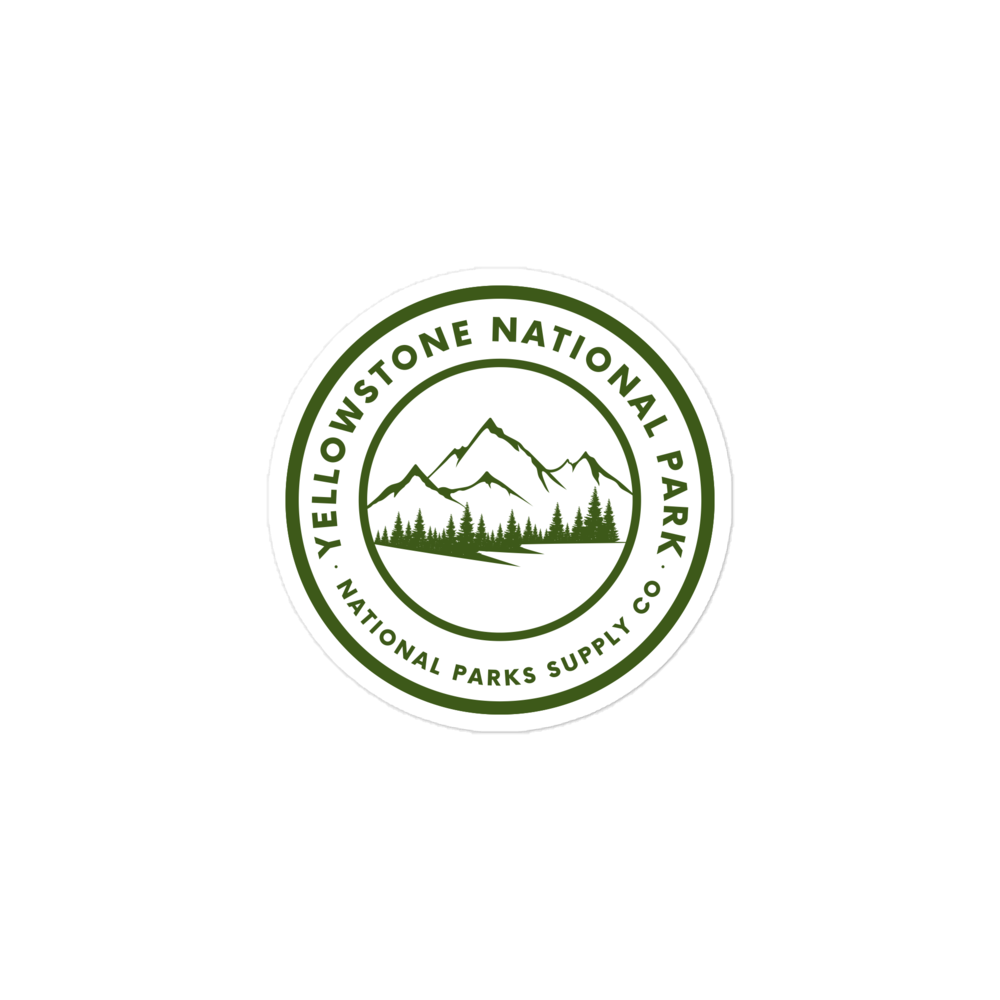 Yellowstone Circle Mountains Sticker