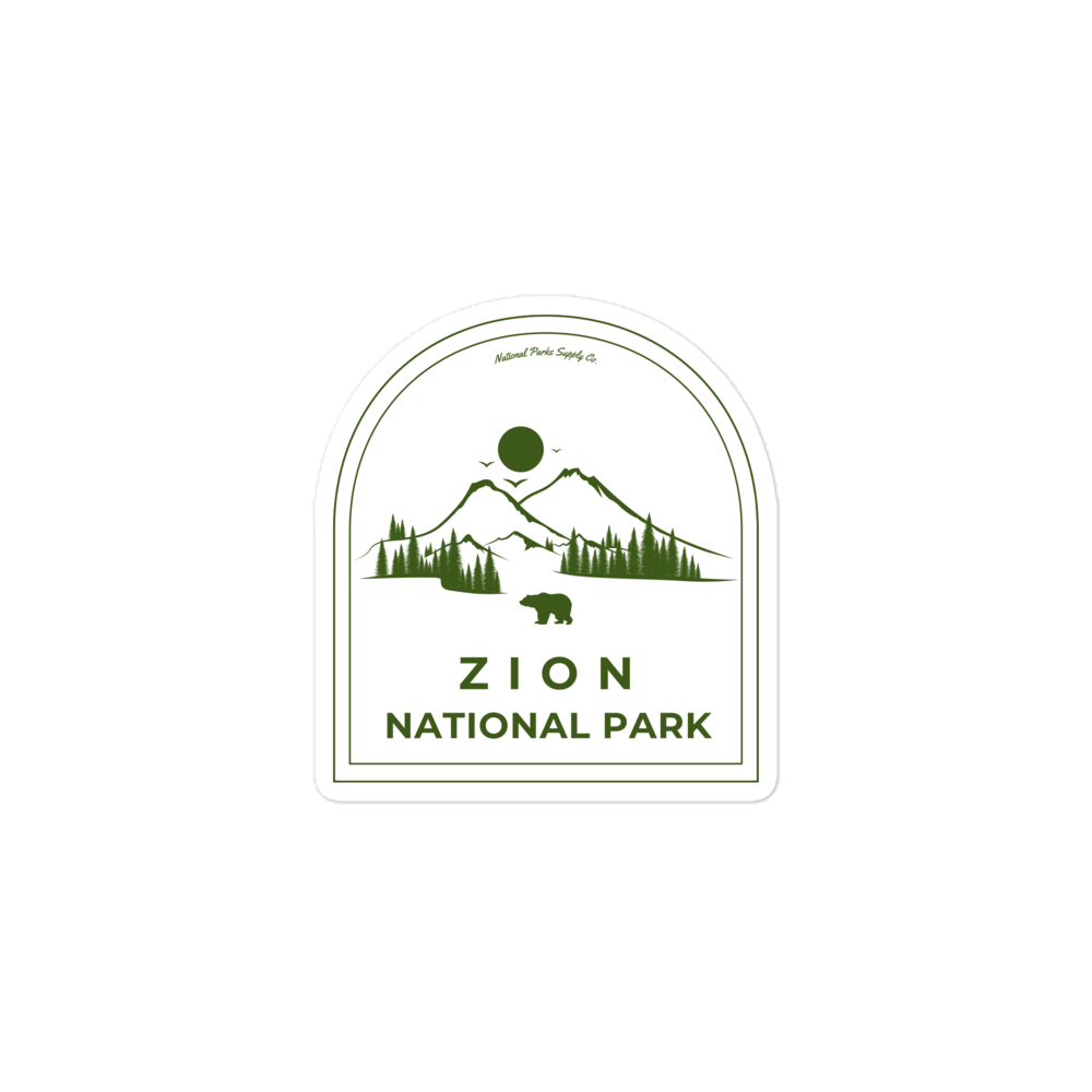 Zion Roaming Bear Sticker