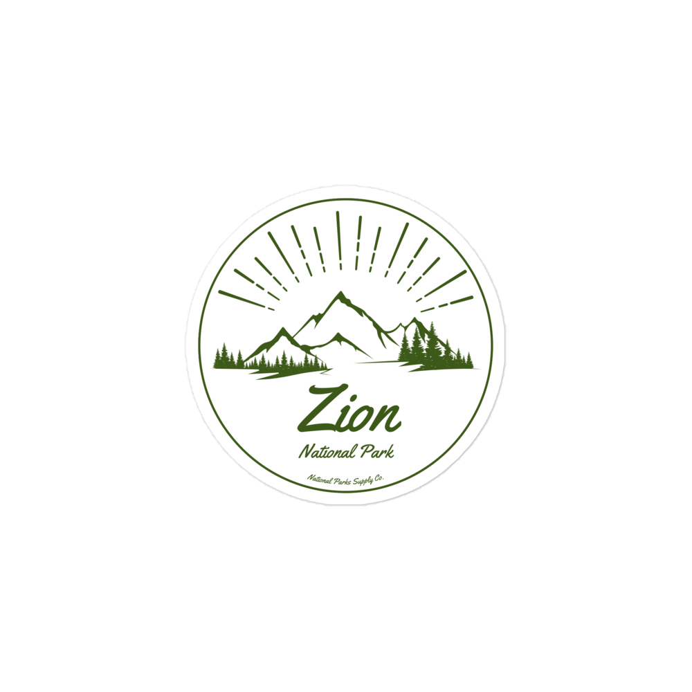 Zion Mountain Sunrise Sticker