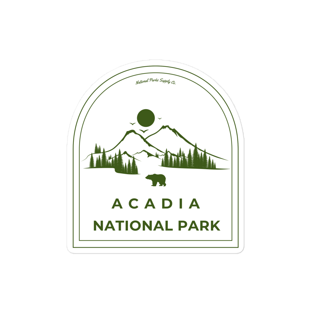 Acadia Roaming Bear Sticker
