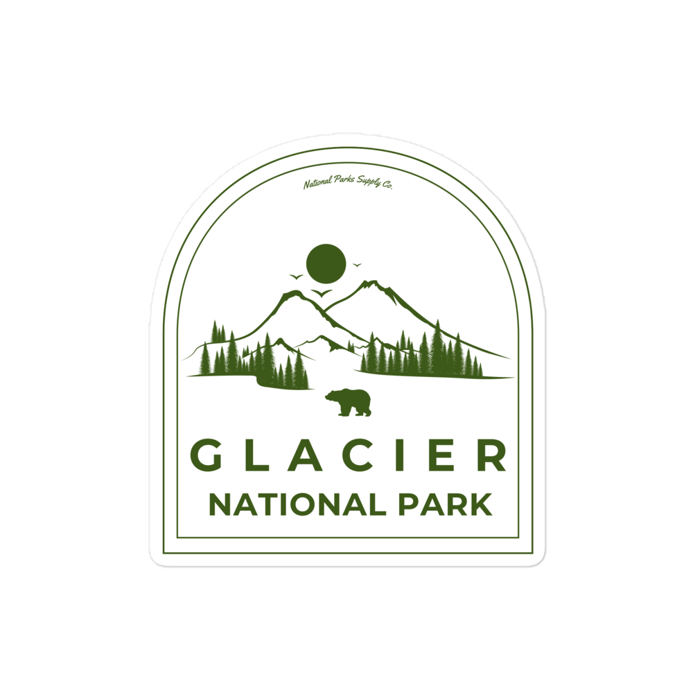 Glacier Roaming Bear Sticker