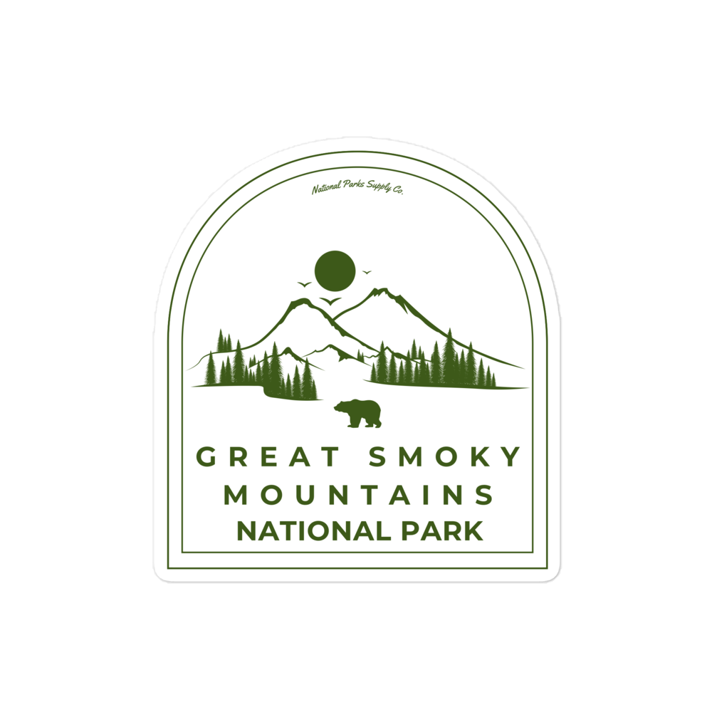 Great Smoky Mountains Roaming Bear Sticker