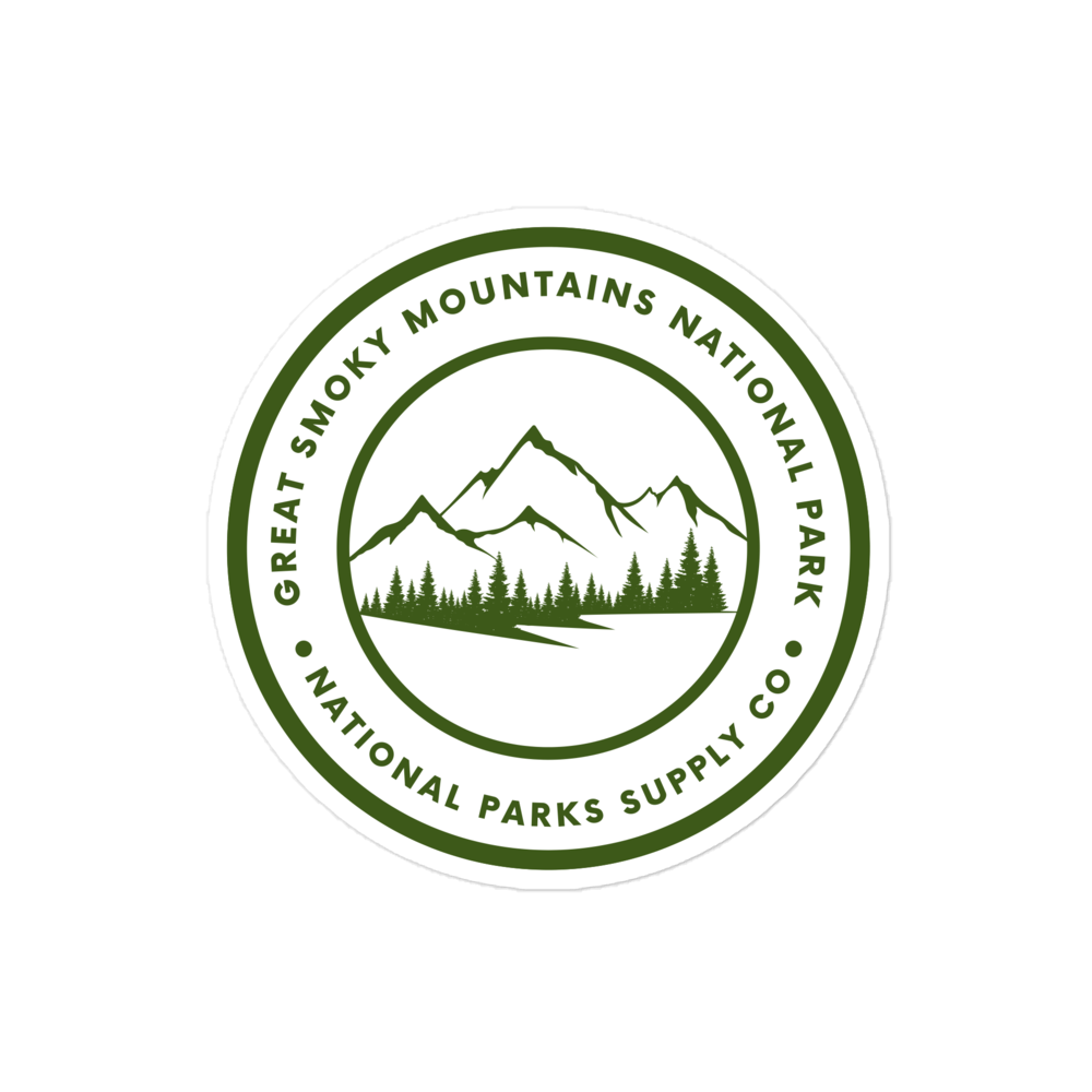 Great Smoky Mountains Circle Sticker
