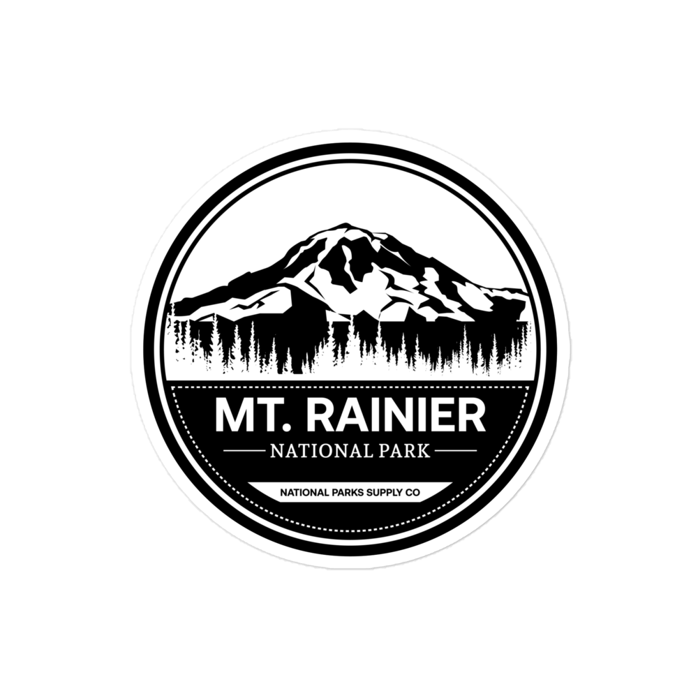 Mount Rainier Circle Sticker