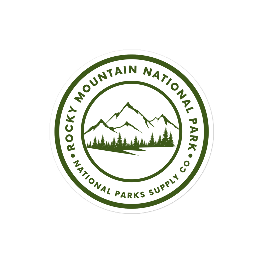 Rocky Mountain Circle Sticker