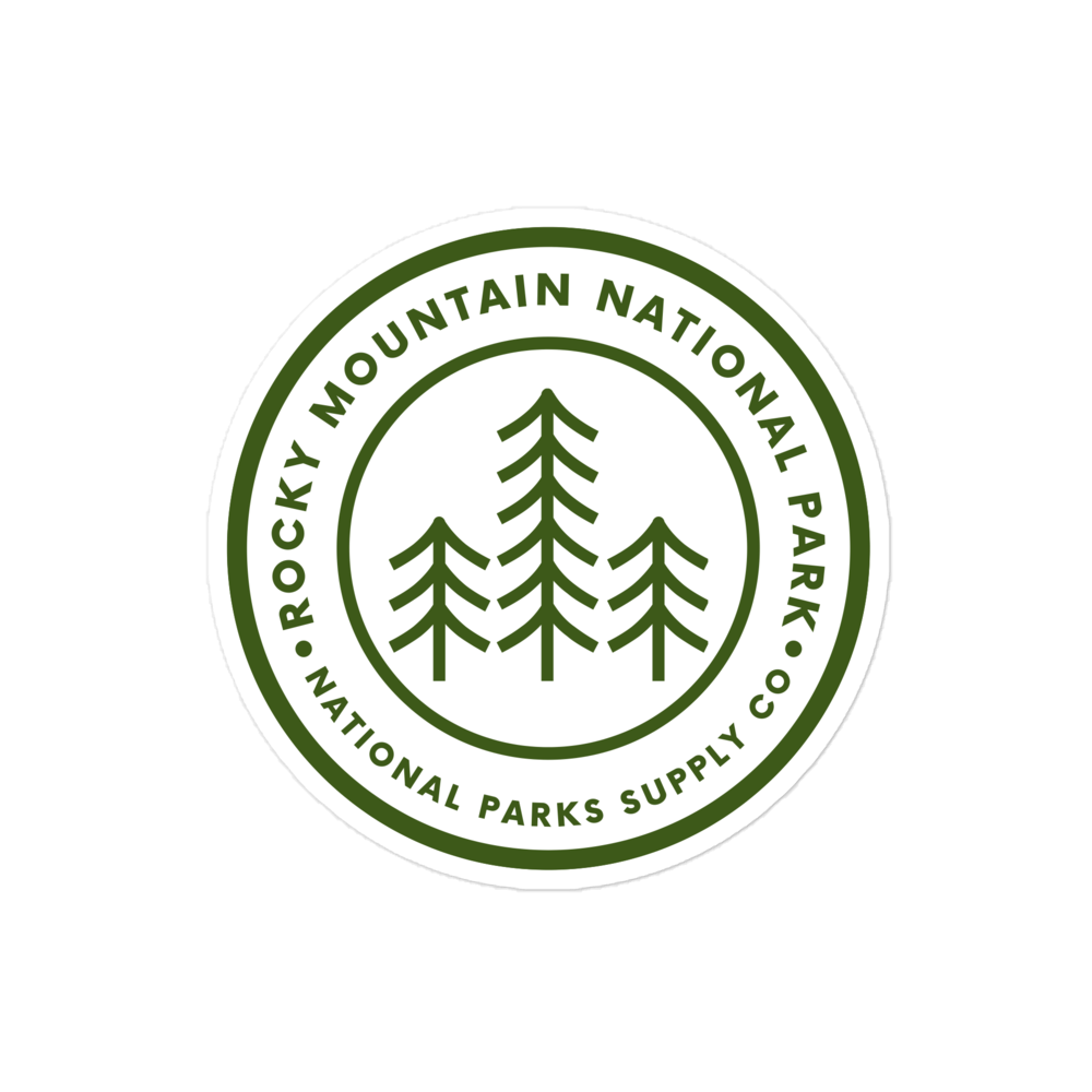 Rocky Mountain Trees Sticker