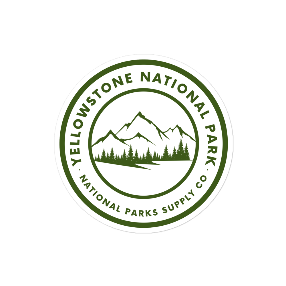 Yellowstone Circle Mountains Sticker
