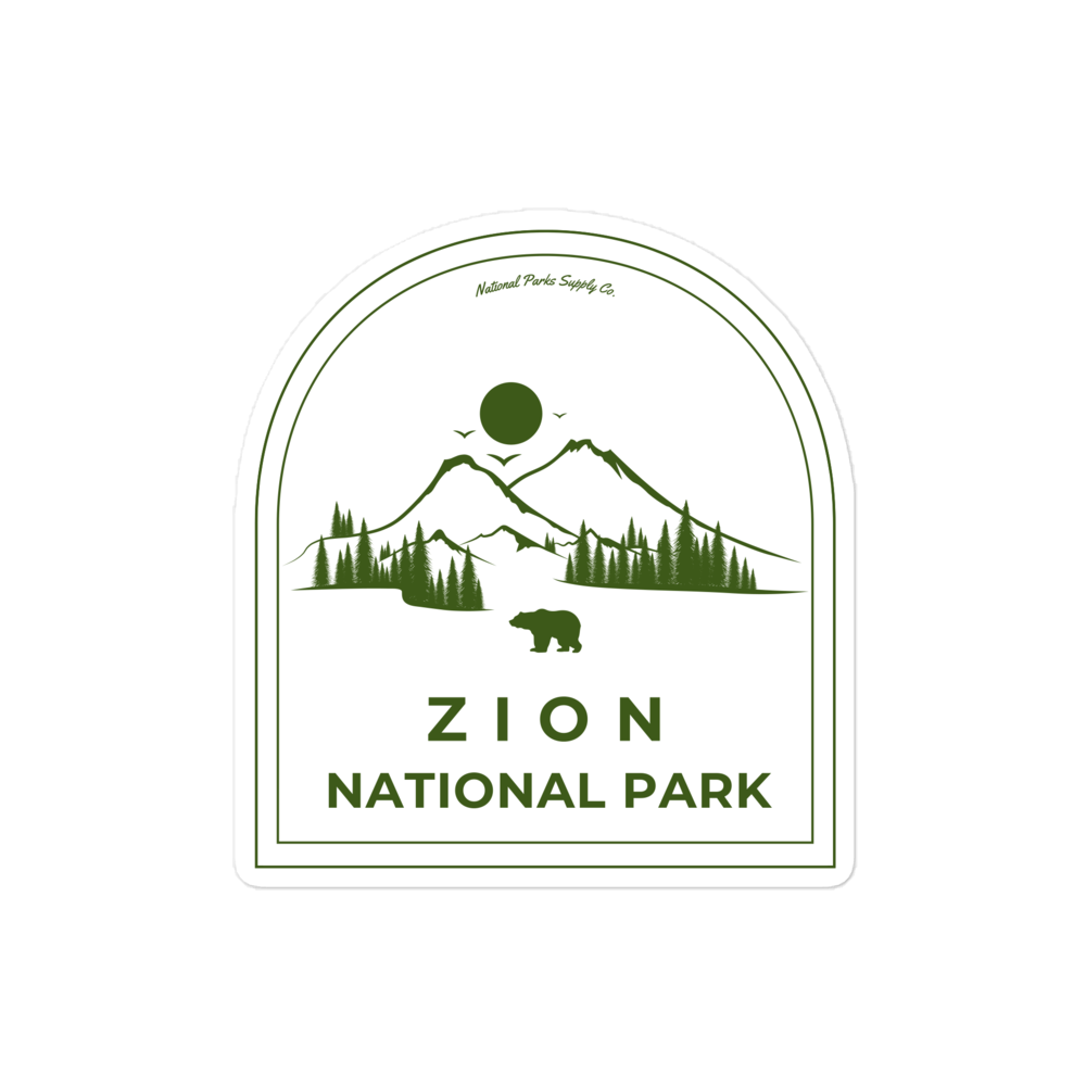 Zion Roaming Bear Sticker