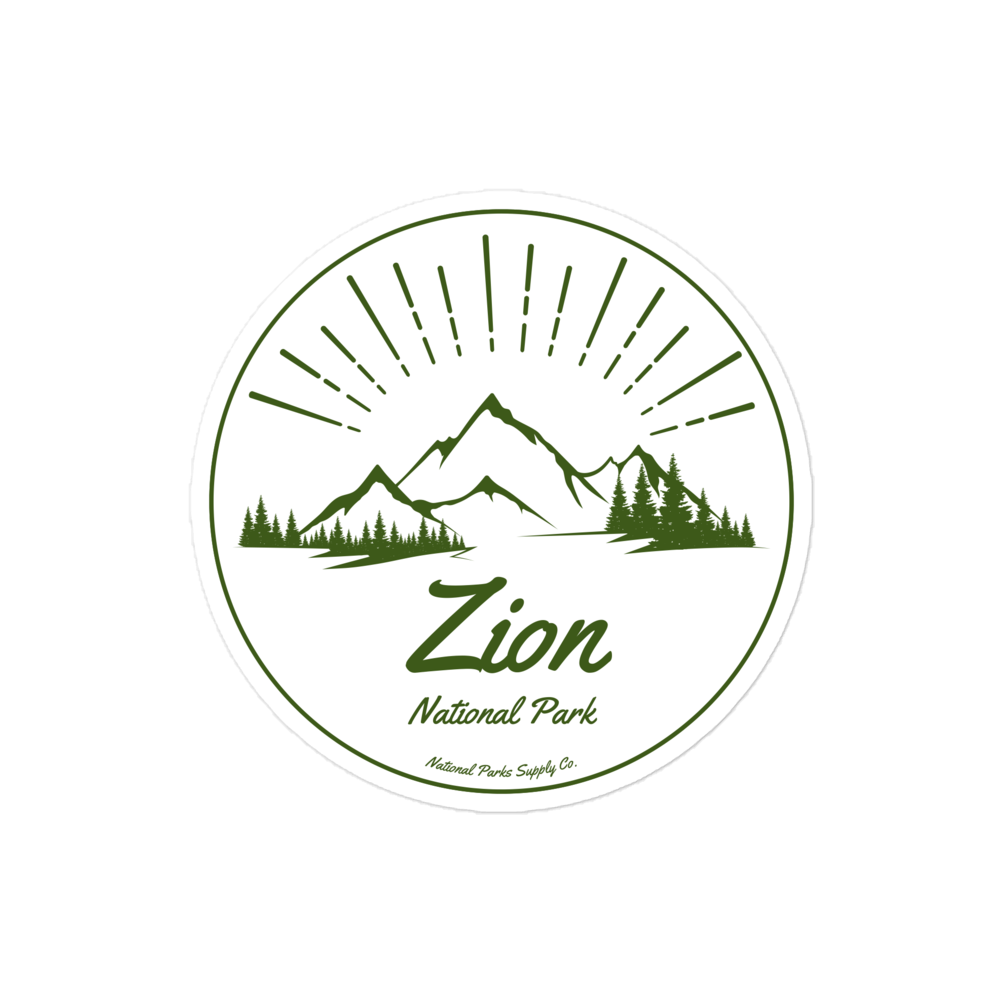 Zion Mountain Sunrise Sticker