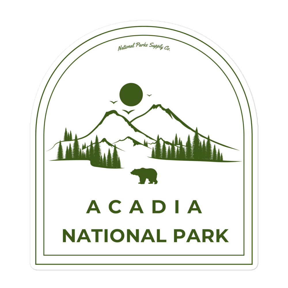 Acadia Roaming Bear Sticker