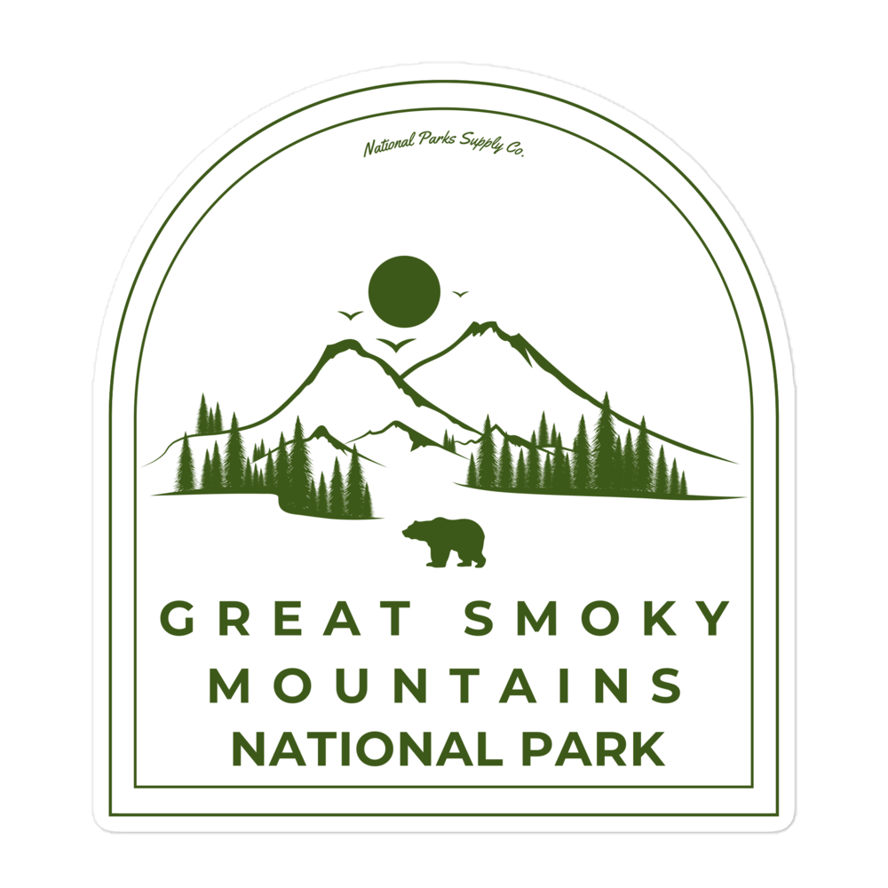 Great Smoky Mountains Roaming Bear Sticker