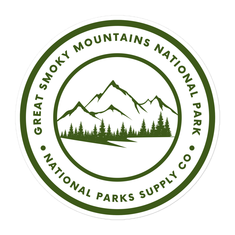 Great Smoky Mountains Circle Sticker