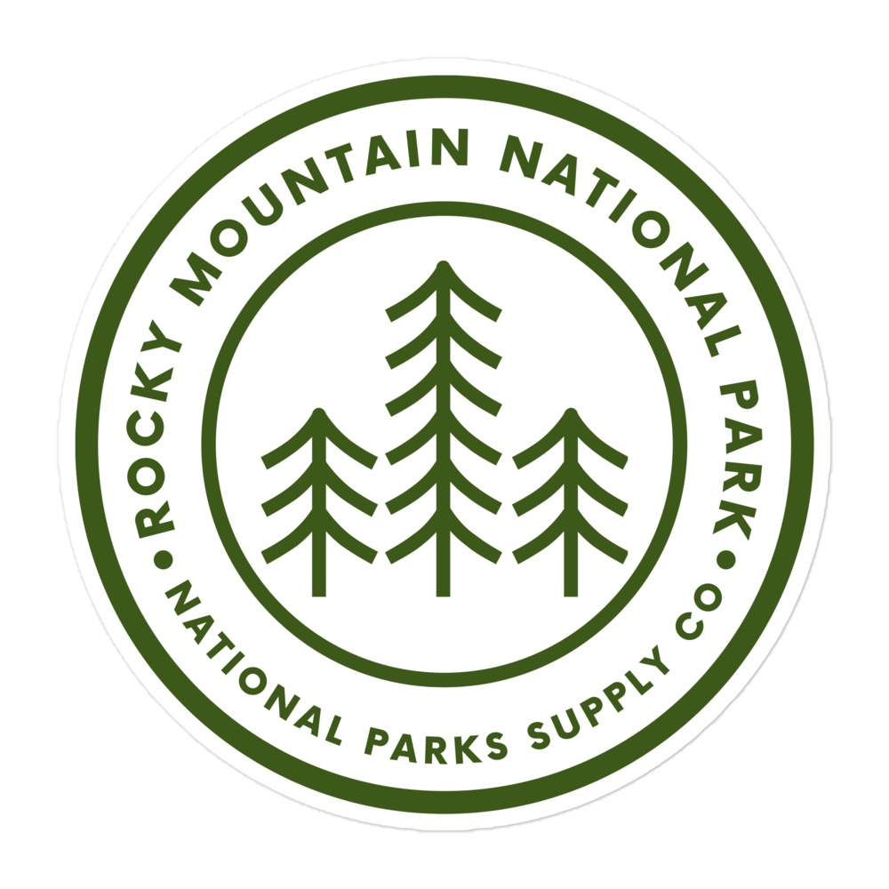 Rocky Mountain Trees Sticker