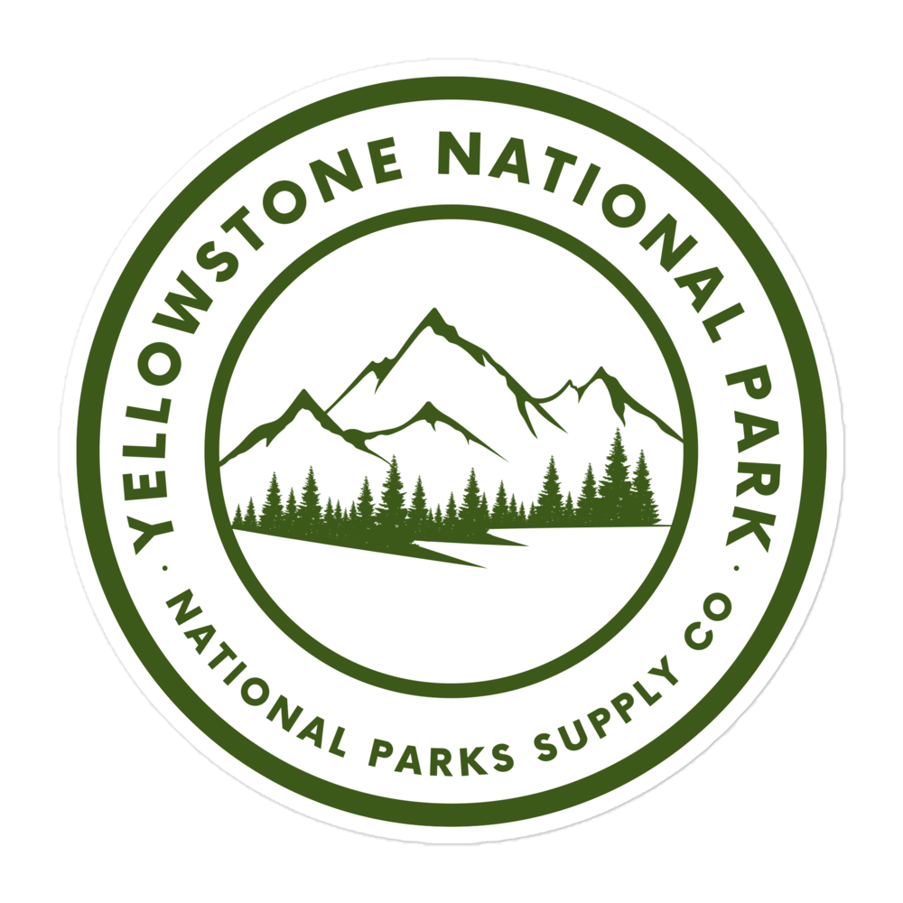 Yellowstone Circle Mountains Sticker