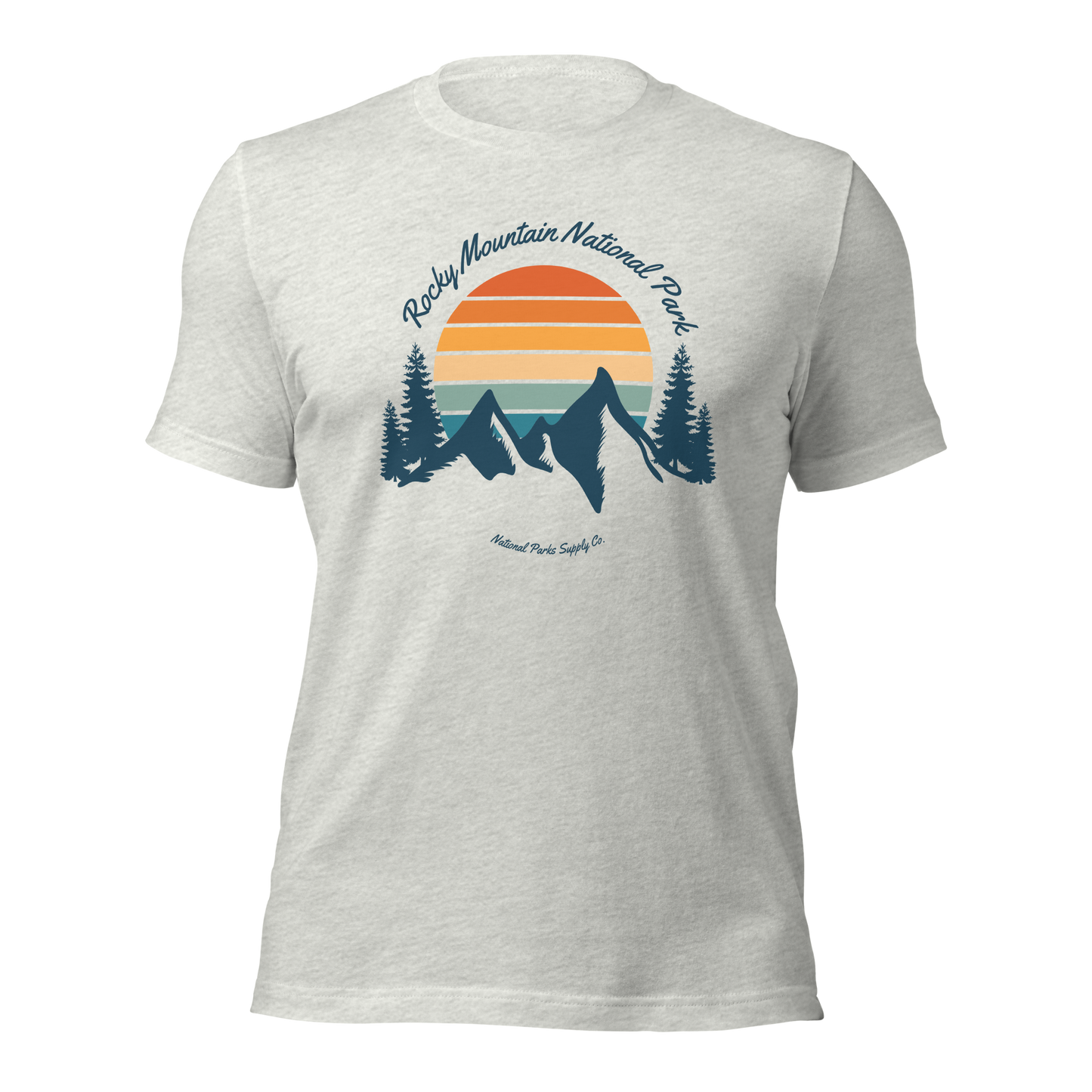 Rocky Mountain Retro Sunset T Shirt