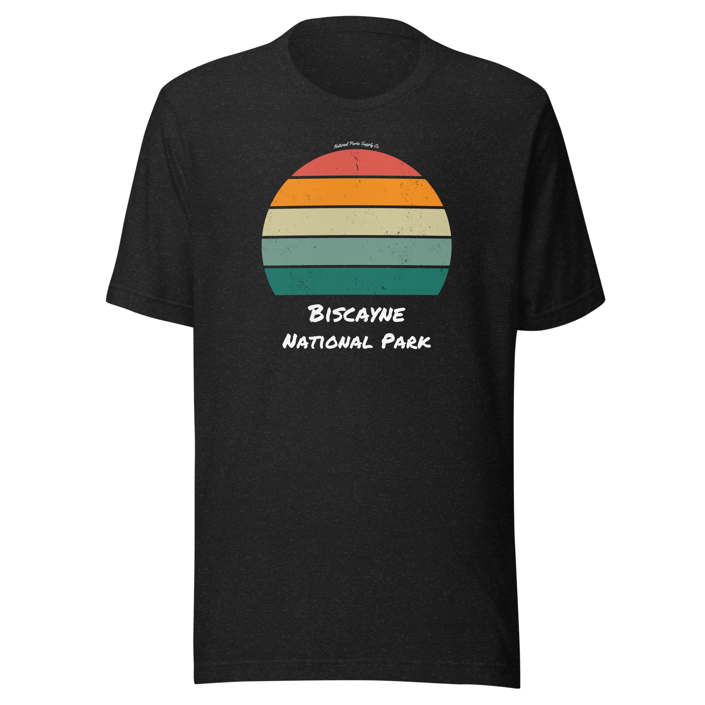 Biscayne Distressed Sunset T Shirt