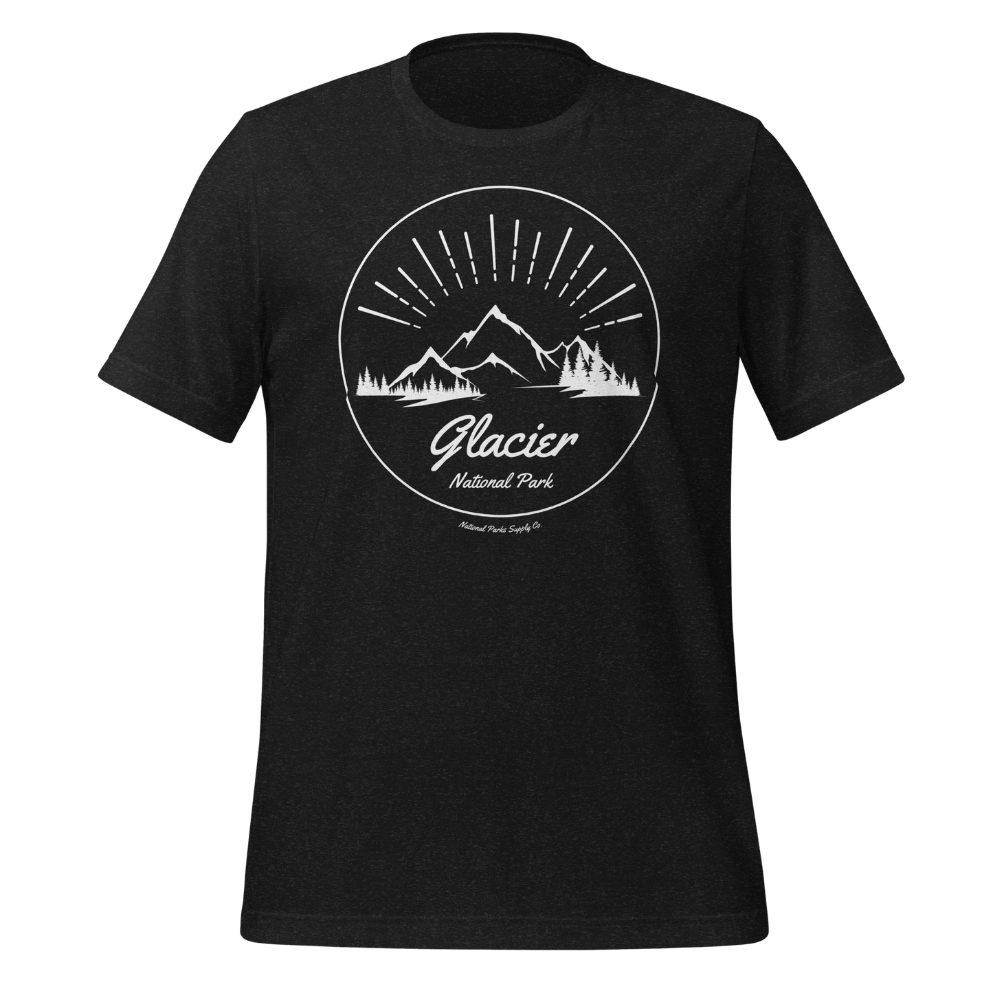 Glacier NP Mountain Sunrise T Shirt