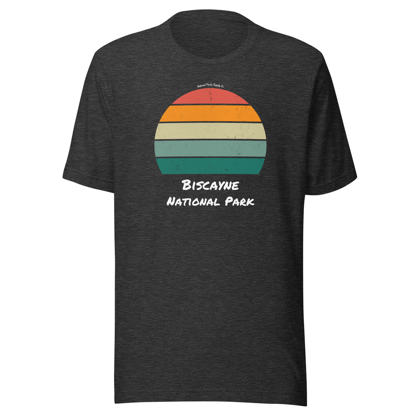 Biscayne Distressed Sunset T Shirt
