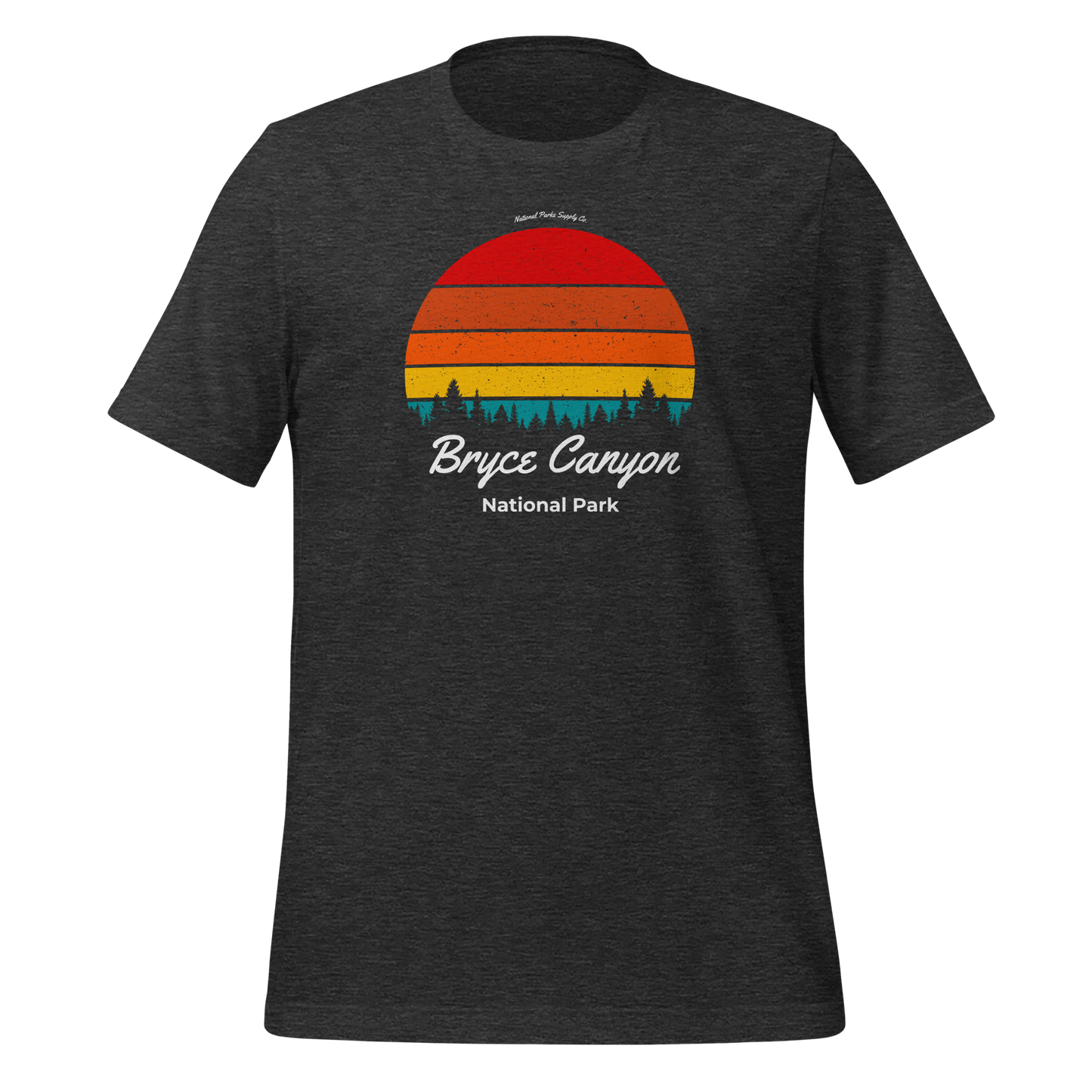 Bryce Canyon National Park Retro Forest Sunset T Shirt