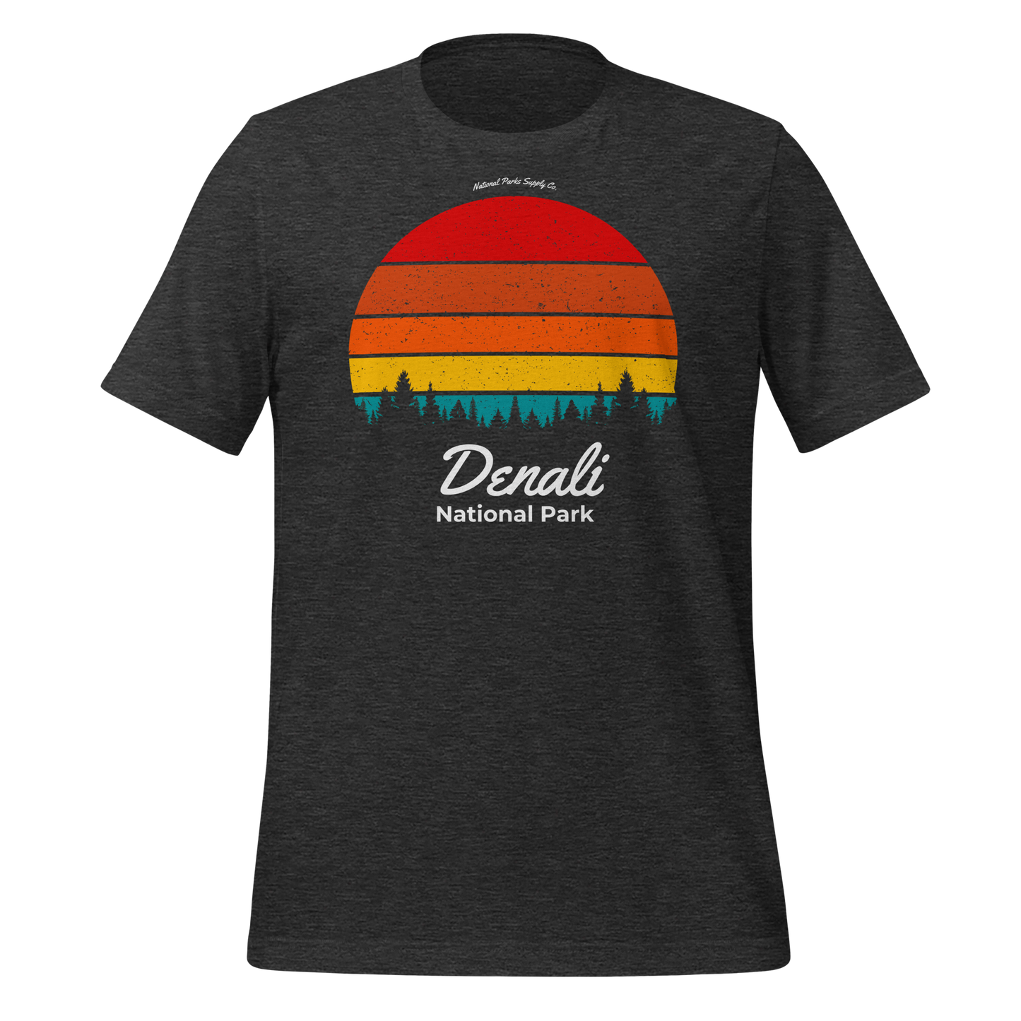 Denali Retro Forest Sunset T Shirt