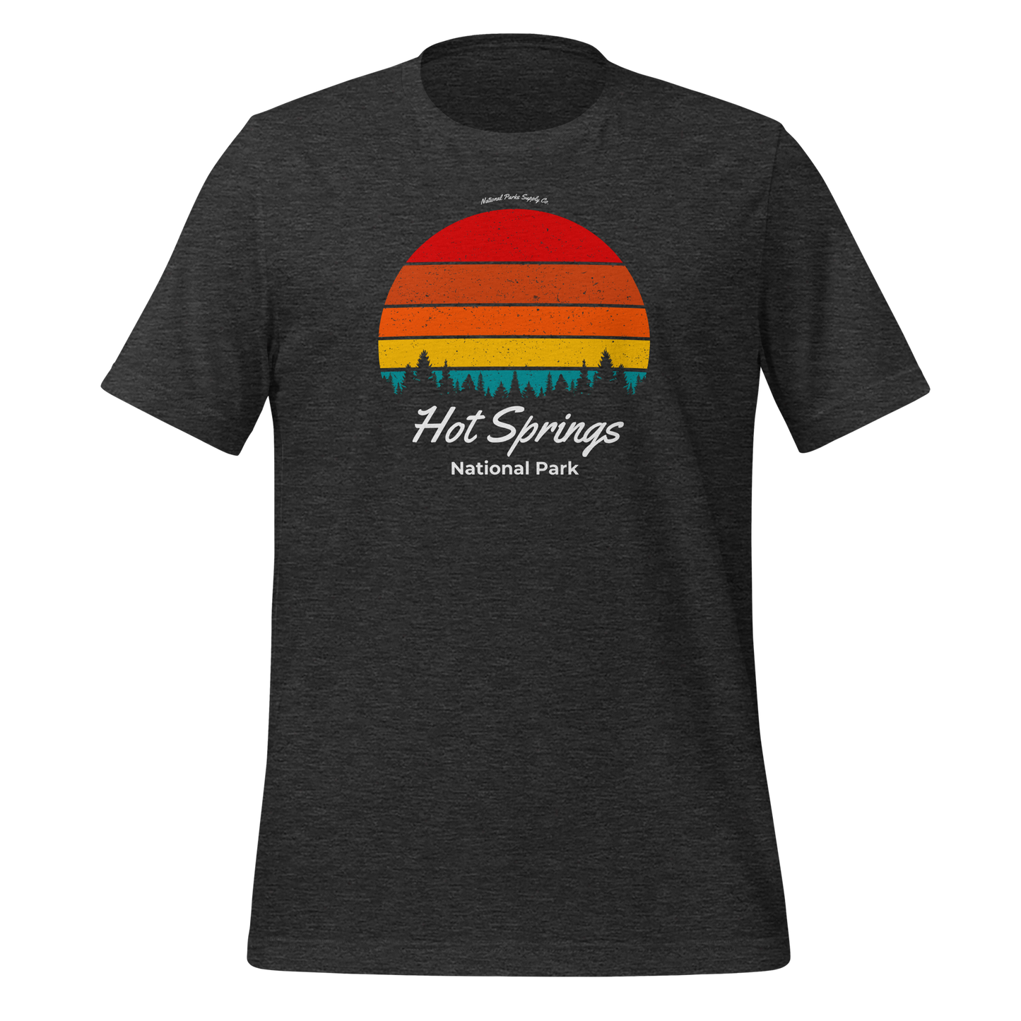 Hot Springs National Park Retro Forest Sunset T Shirt