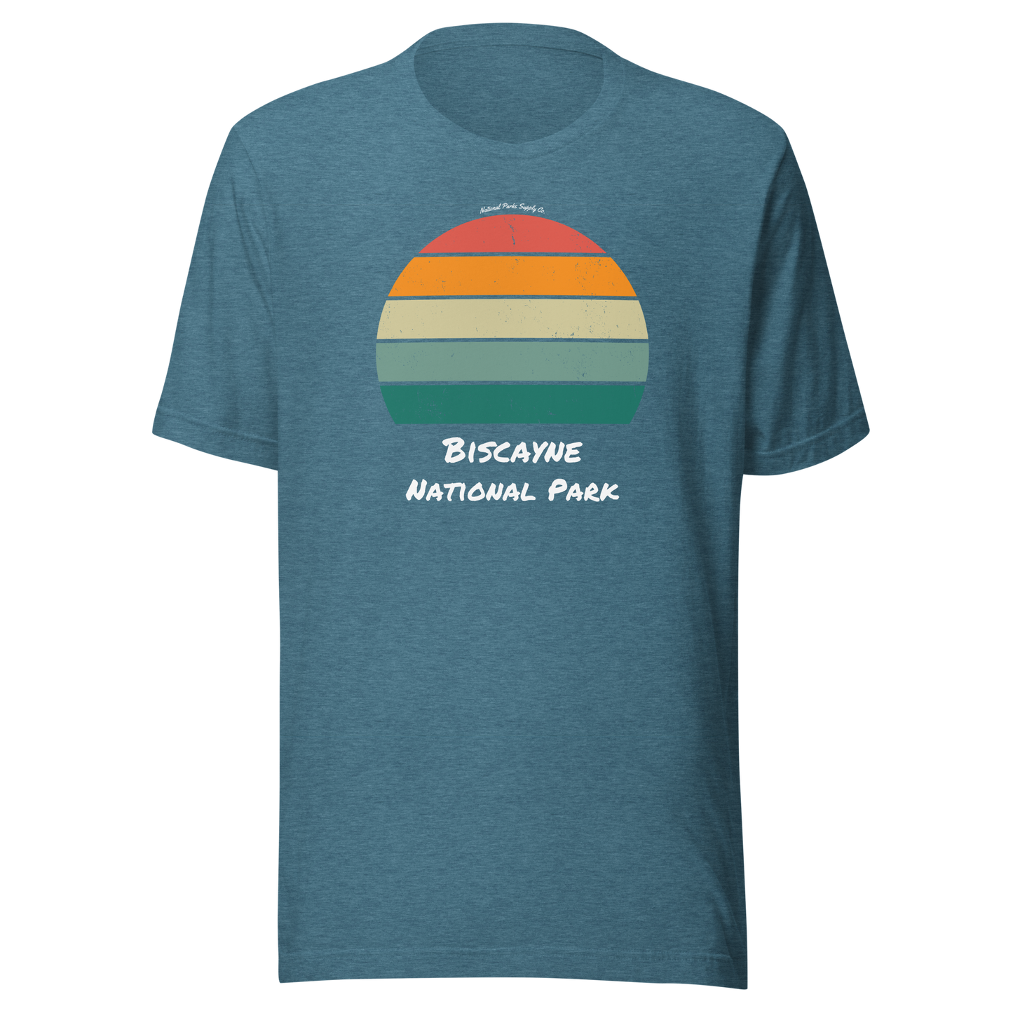 Biscayne Distressed Sunset T Shirt