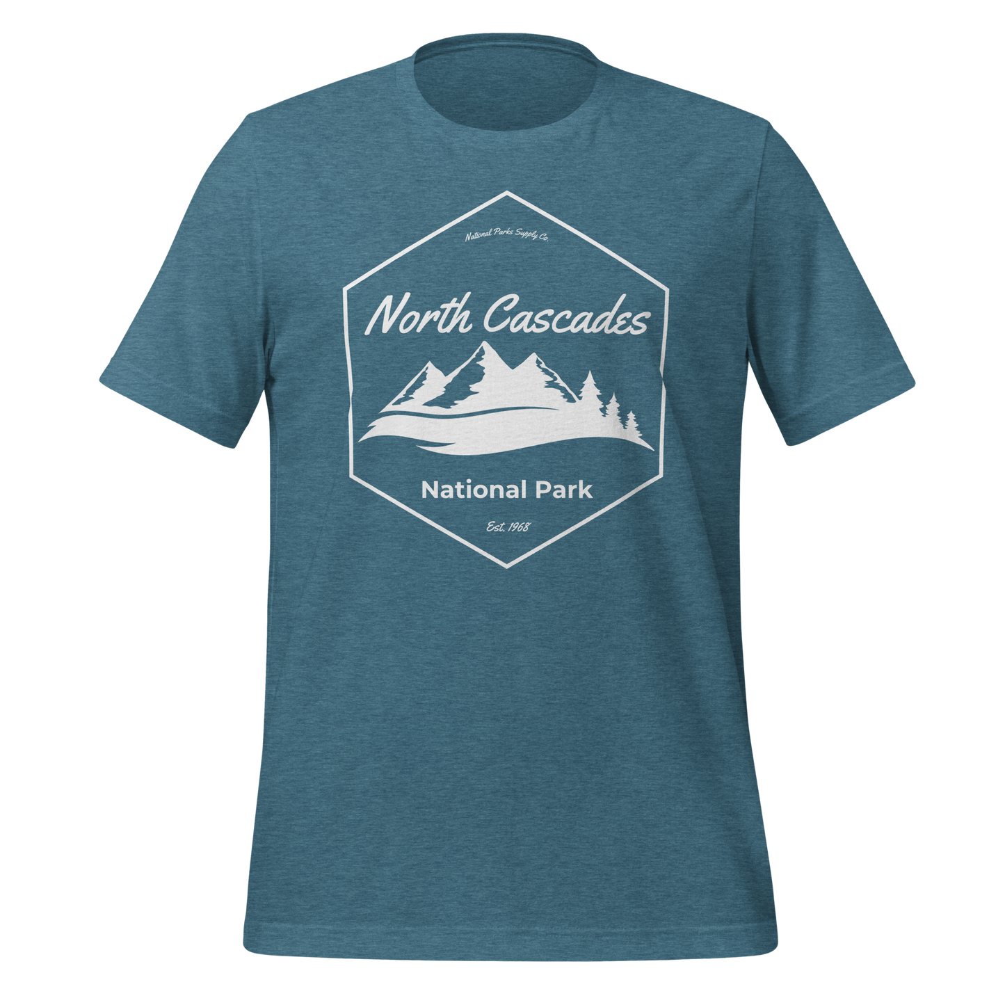 North Cascades National Park Mountain Hex T Shirt