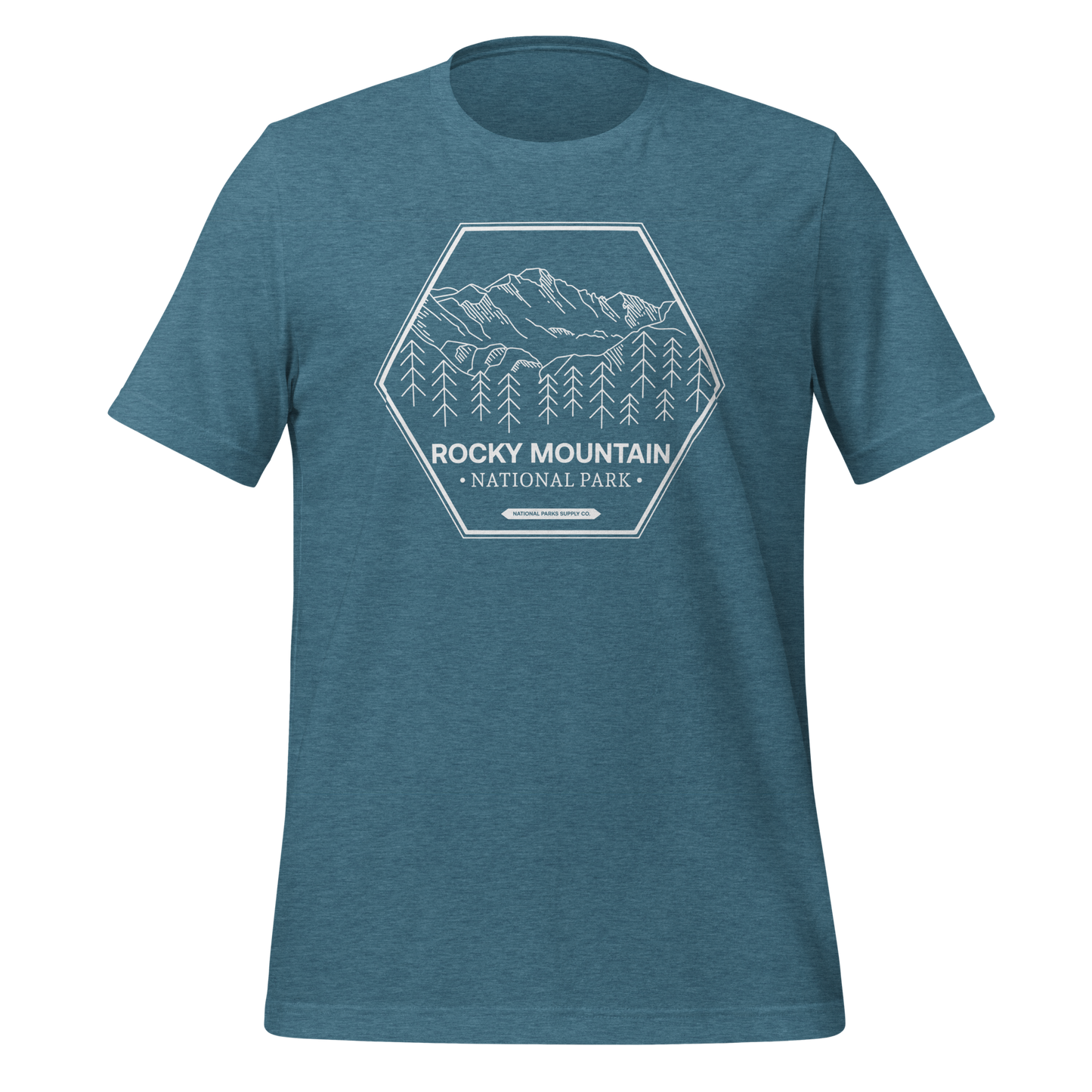 Rocky Mountain National Park Minimalist T Shirt
