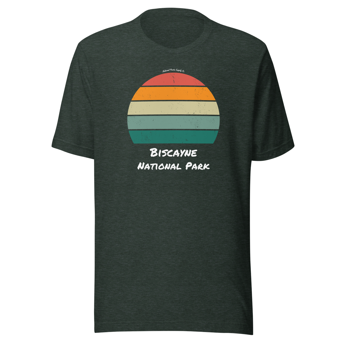 Biscayne Distressed Sunset T Shirt