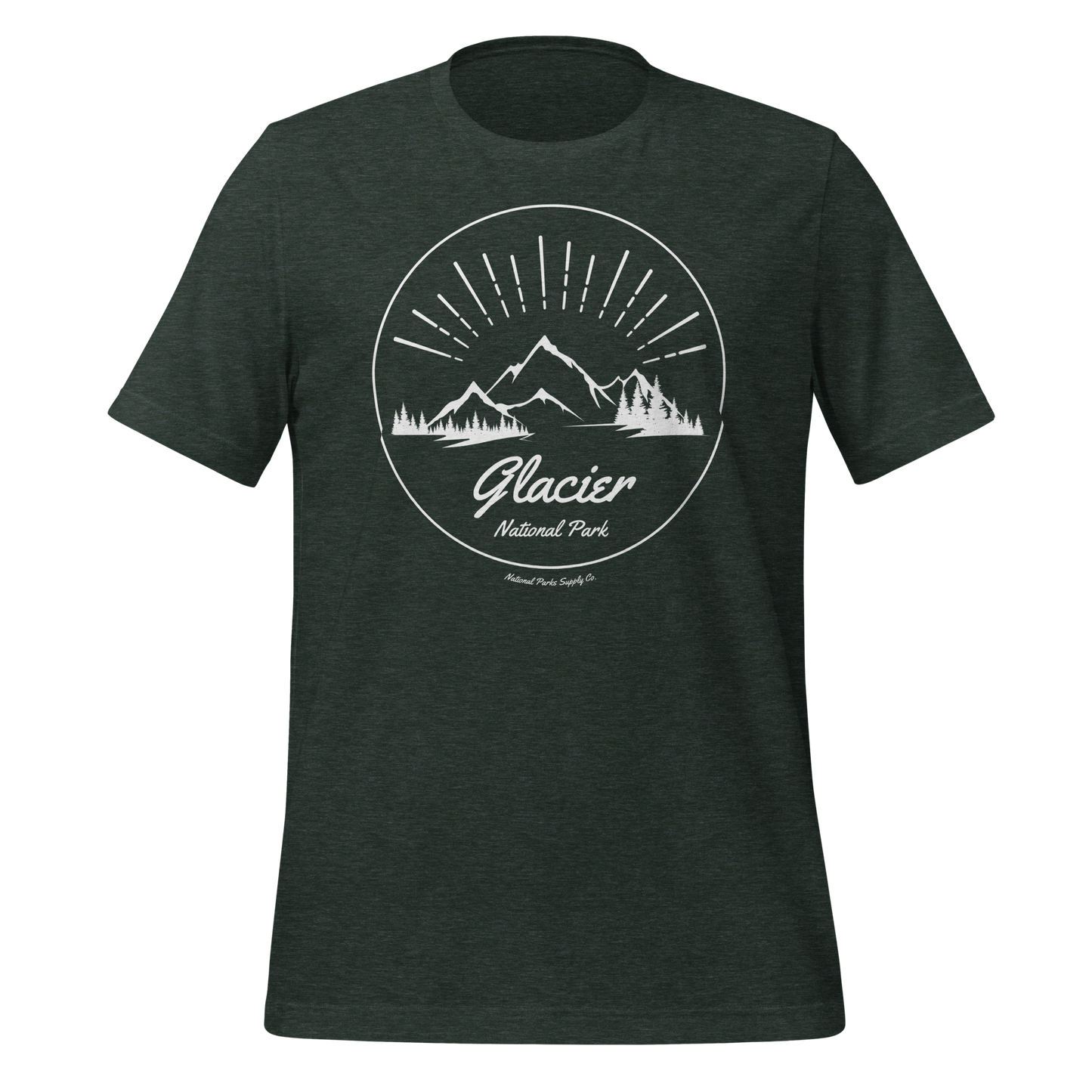 Glacier NP Mountain Sunrise T Shirt