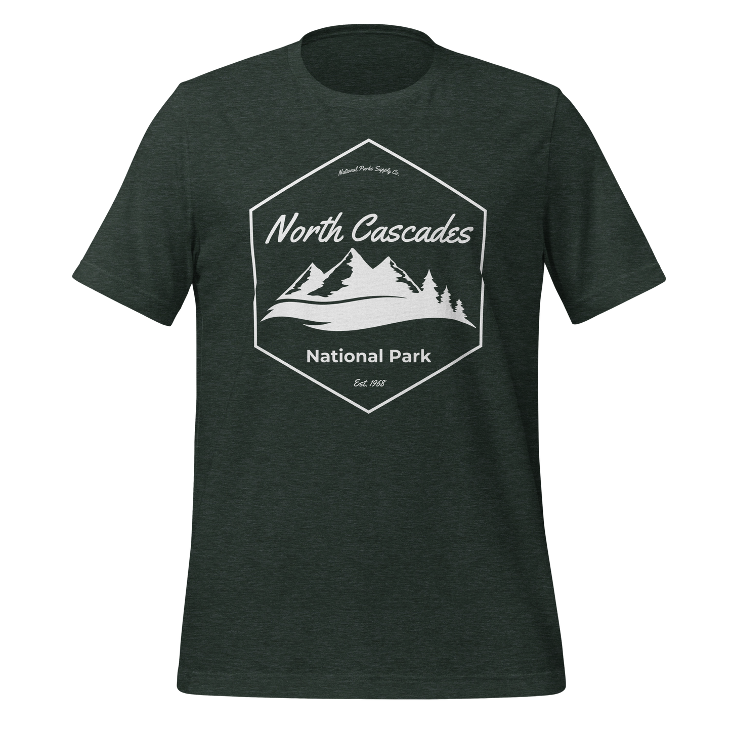 North Cascades National Park Mountain Hex T Shirt