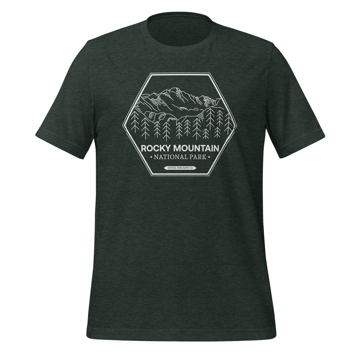 Rocky Mountain National Park Minimalist T Shirt