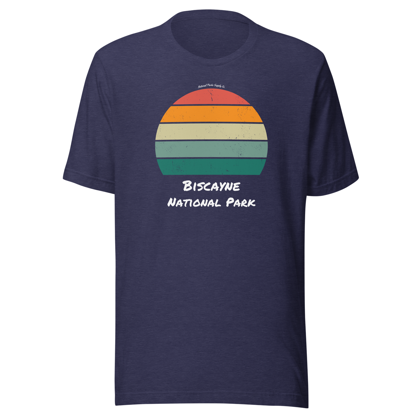 Biscayne Distressed Sunset T Shirt