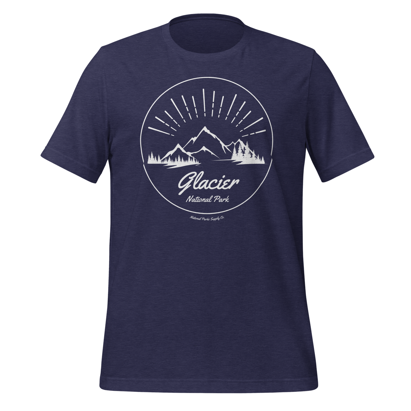 Glacier NP Mountain Sunrise T Shirt