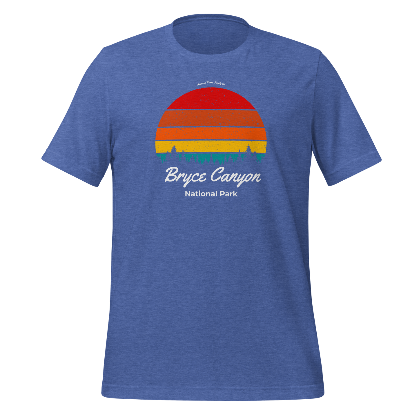 Bryce Canyon National Park Retro Forest Sunset T Shirt