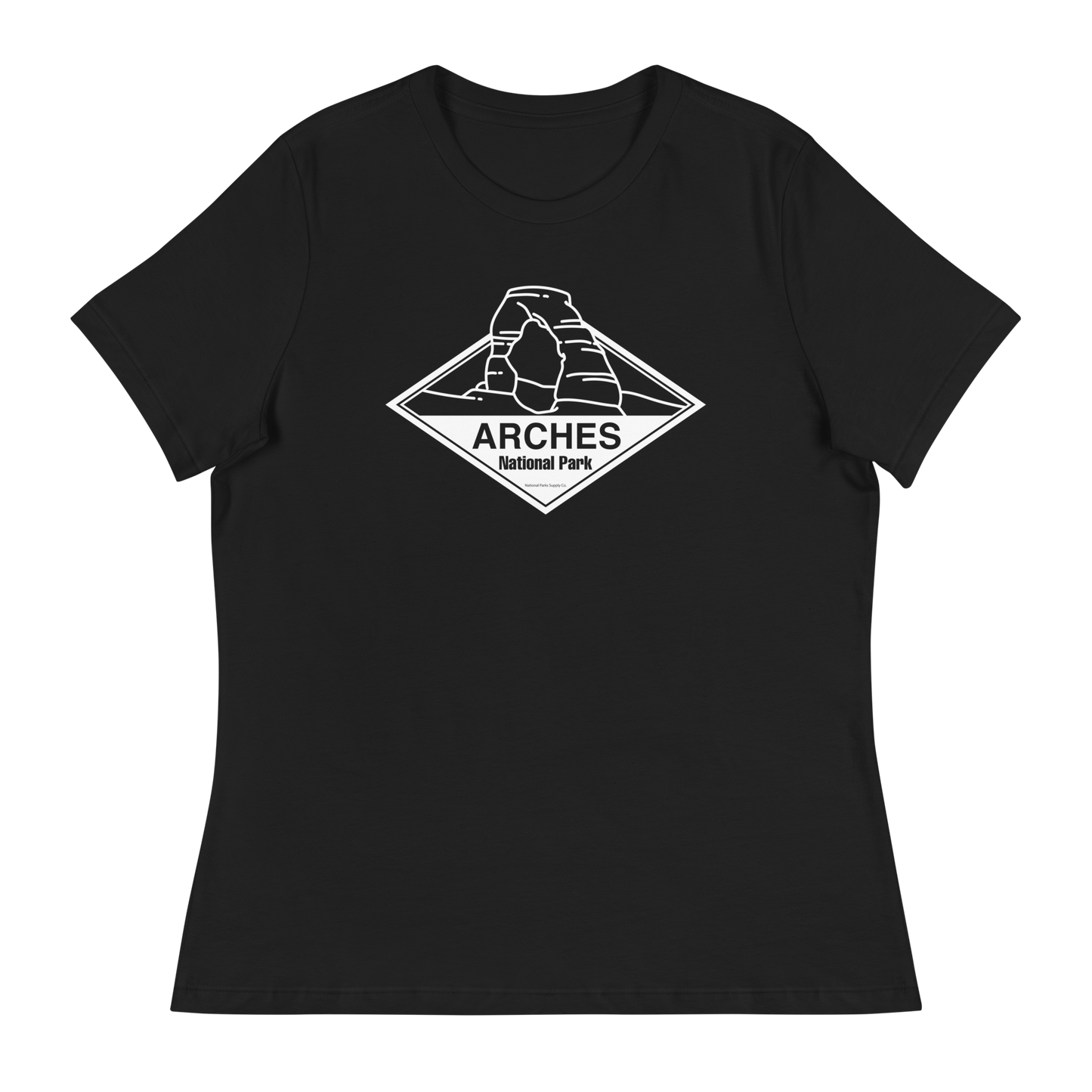 Women’s Arches Simple Delicate Arch Relaxed T-Shirt