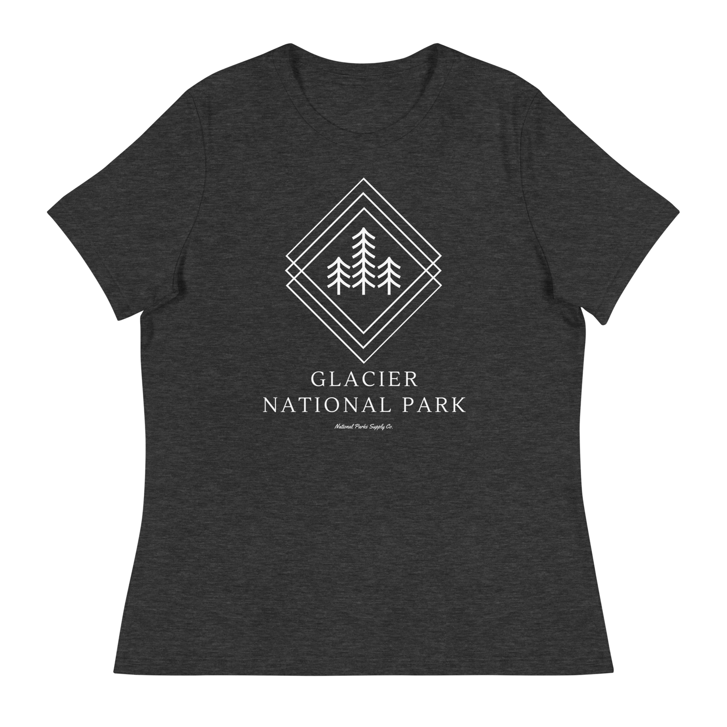 Women’s Glacier National Park Trees Relaxed T-Shirt