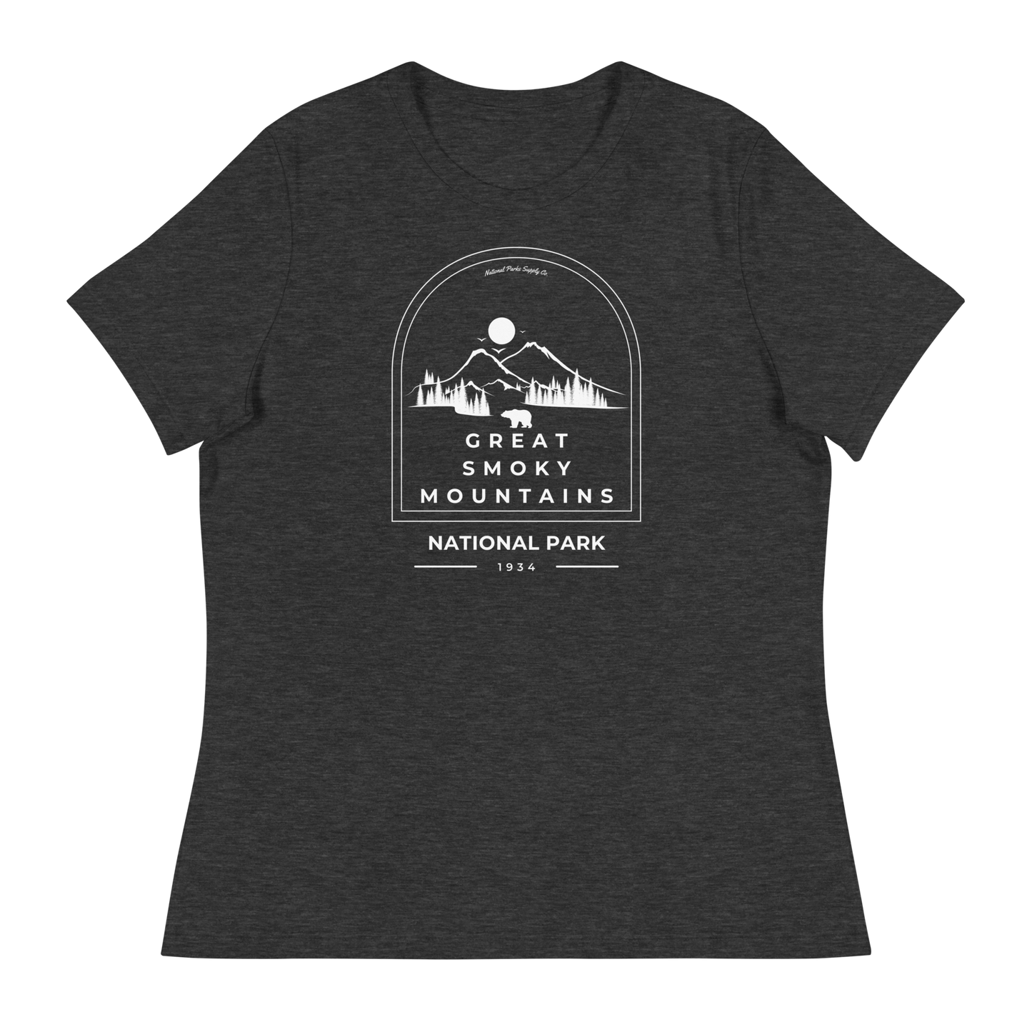 Women’s Great Smoky Mountains Roaming Bear Relaxed T-Shirt