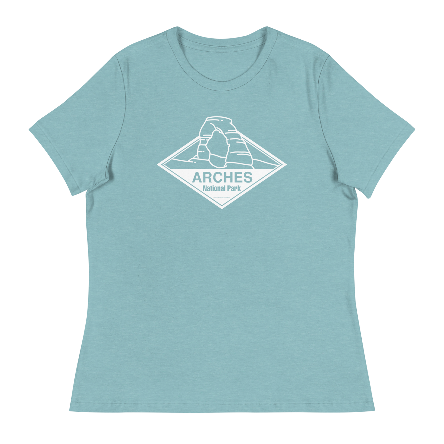 Women’s Arches Simple Delicate Arch Relaxed T-Shirt
