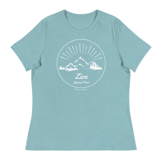 Zion Mountain Sunrise Women’s Relaxed T-Shirt