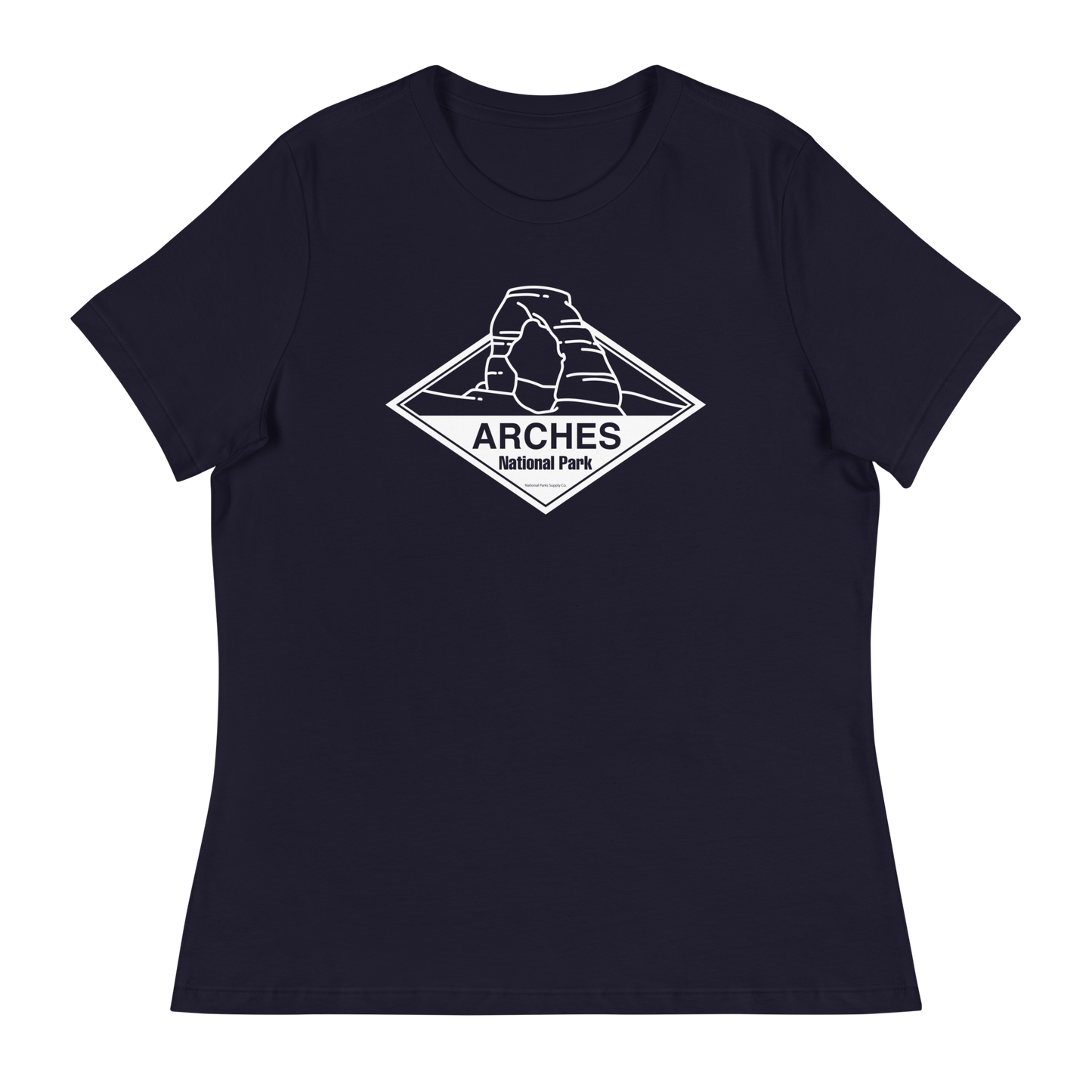 Women’s Arches Simple Delicate Arch Relaxed T-Shirt