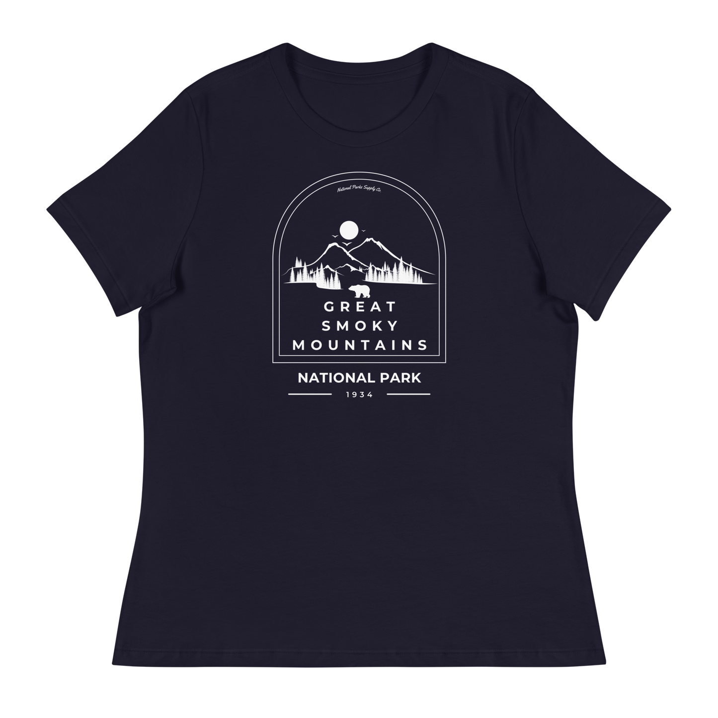 Women’s Great Smoky Mountains Roaming Bear Relaxed T-Shirt