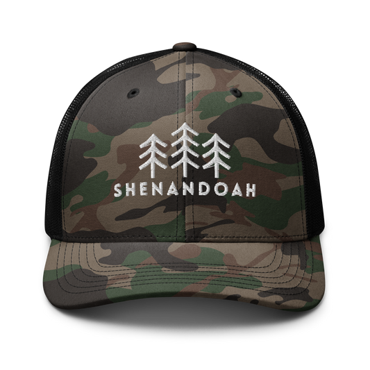 Camouflage trucker hat