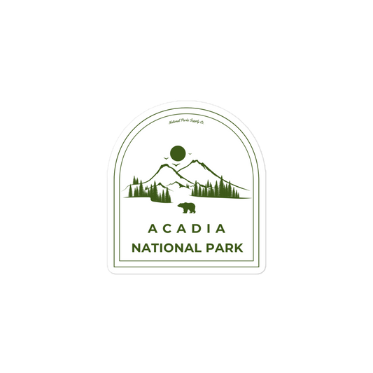 Acadia Roaming Bear Sticker