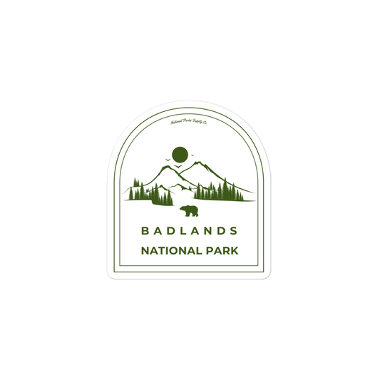 Badlands Roaming Bear Sticker